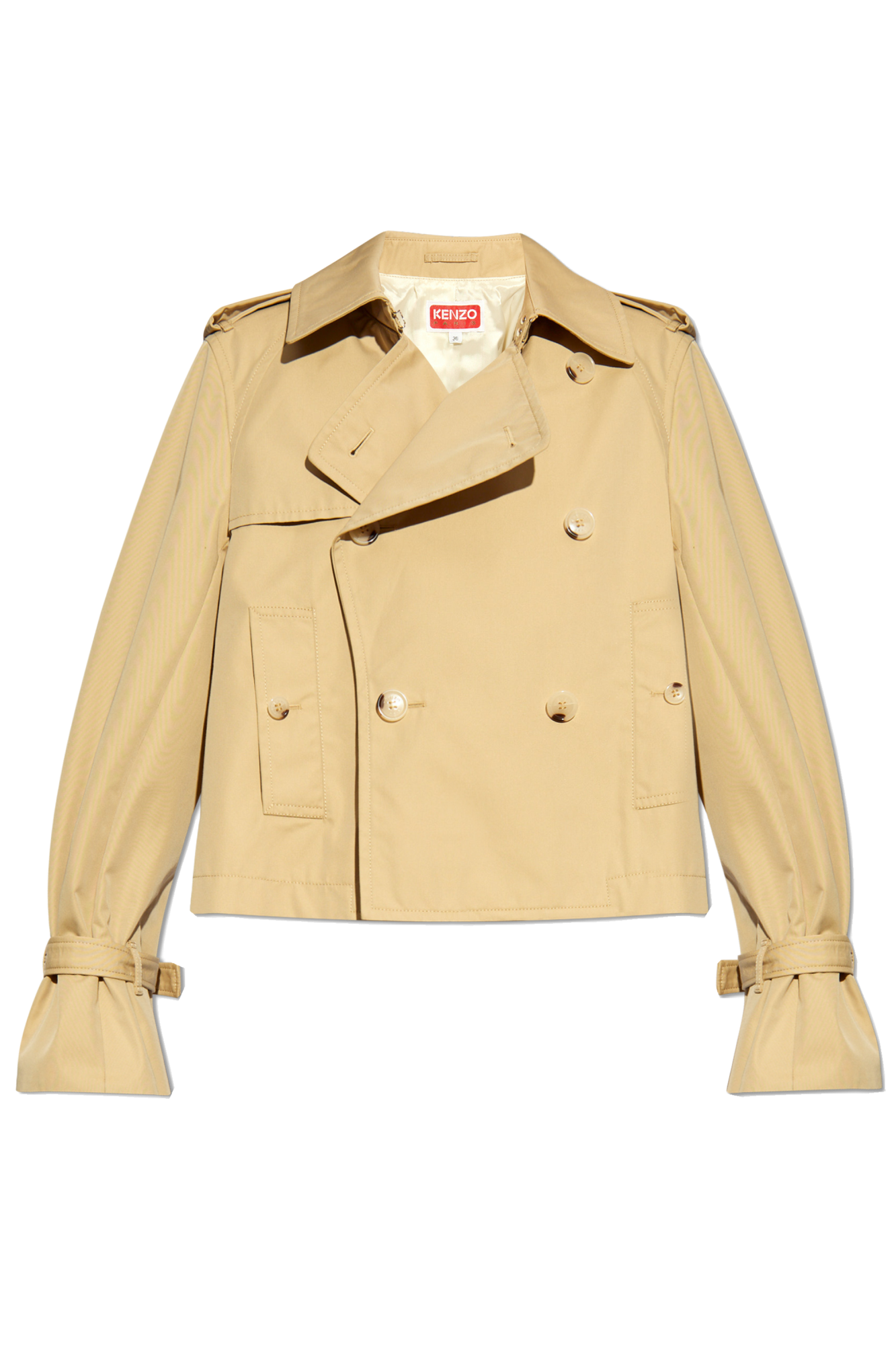 Beige Short trench coat Kenzo Vitkac Italy